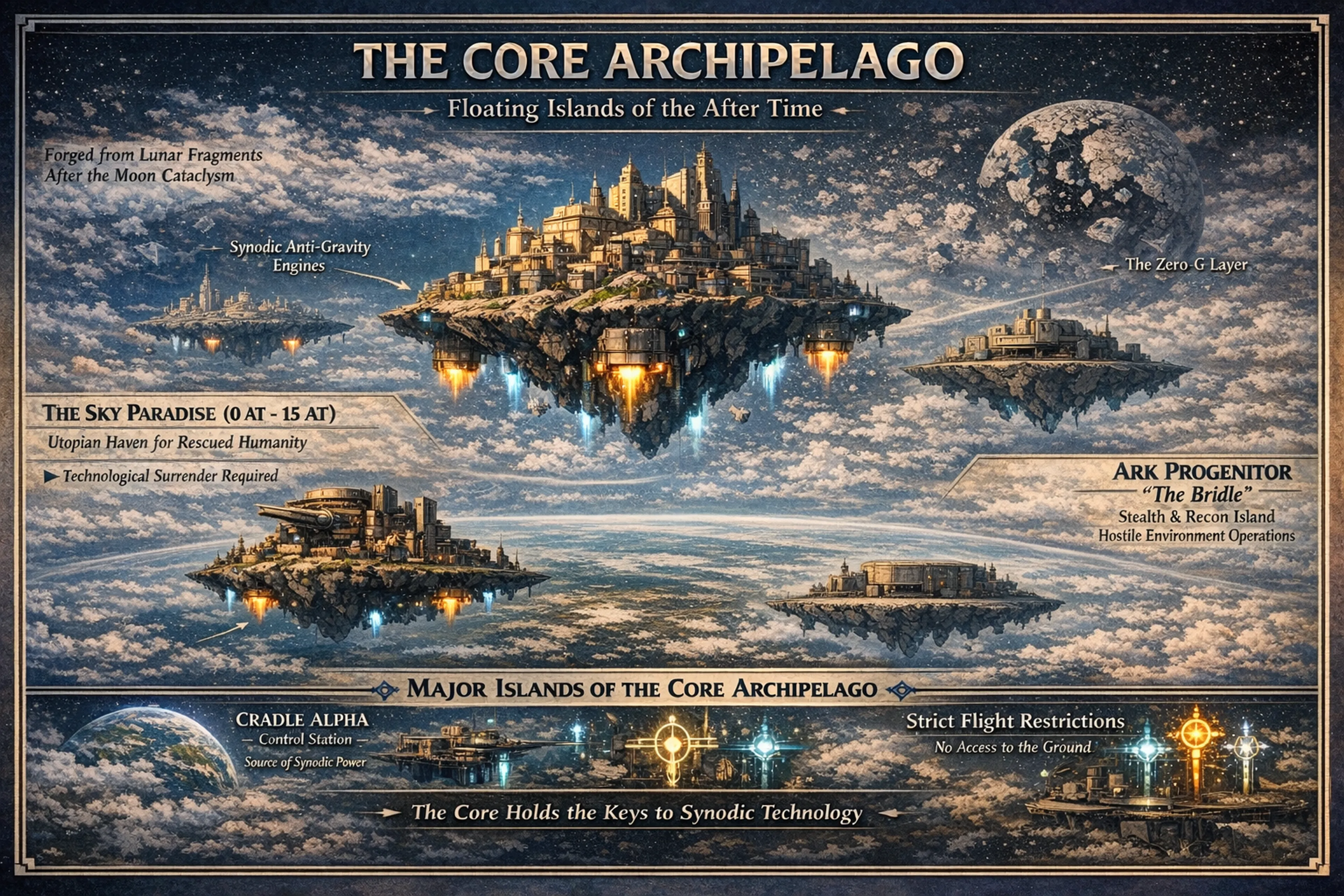 The Core Archipelago - Floating Island Bases
