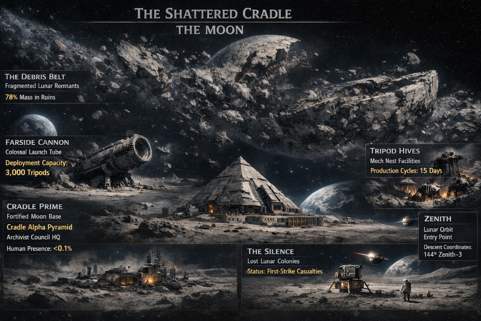 The Moon - The Shattered Cradle